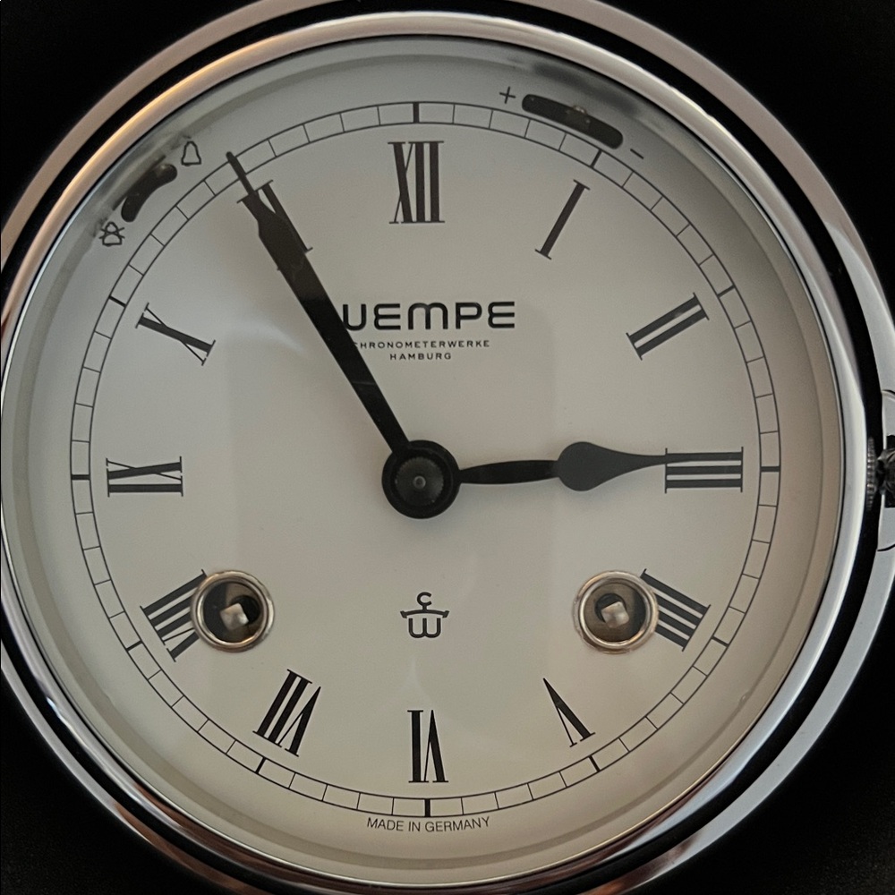 Silver Nautical Clock - Picture 3 of 7